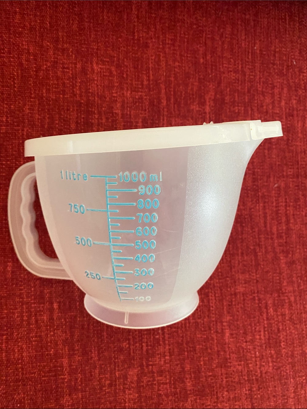 Tupperware Metric & Imperial Measuring Cup Mix-N-Stor 4 Cups/1Litre 1288-2